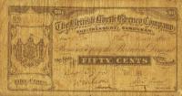 p2 from British North Borneo: 50 Dollars from 1895